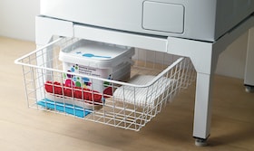 Utdragbart tvättlåda under Electrolux-tvättmaskin